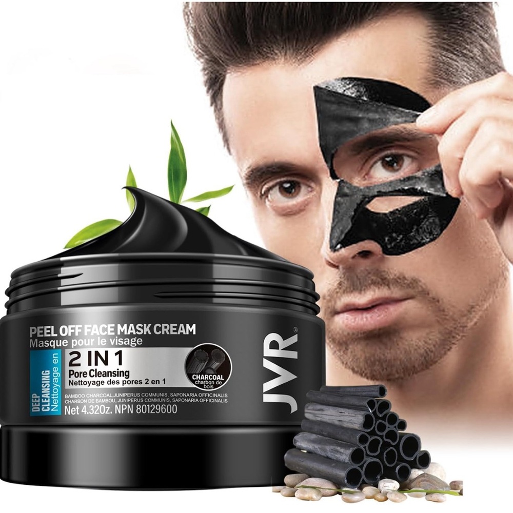 Lot of 3 JVR Peel Off Charcoal Face Mask New Mens